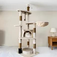Arranhador Cama Gato Playground Casa Pet Escalador Vertical