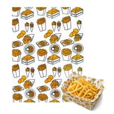 PAPEL MANTEIGA PARA FRITAS CAIXA DE BATATAS DELIVERY 100 FL