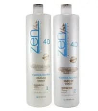 Zen Hair Plástica Dos Fios 4d Escova Progressiva 2x1000ml