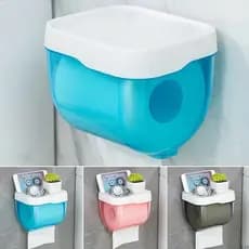 Porta Papel Higiénico Dispenser S/ Furos Para Banheiro 3 Cores