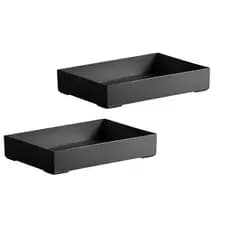 2 Bandeja Organizadora Acrilico Bar Café Banheiro Buffet 25X17X4,7