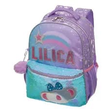 Mochila De Costas Lilica Ripilica Make A Wish Lilás Lilica
