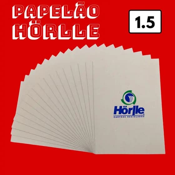 Papelão Holler 1.5 mm (O VERDADEIRO!) Diversas Medidas Cartão Cinza H Horlle 1.5mm 1,5 1,5mm para Encadernação Cartonagem Artesanato Papelaria Capa Dura p/ Agenda Caderno Planner etc - Não é Papel Paraná 1.4 nem 1.6 mm