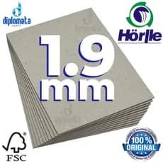 Cartão Cinza Horlle 1.9 mm (Papelão Holler 1,9mm) para Encadernação e Cartonagem A4 A5 A6 15,5x21,5 16x22 19x27 40x50