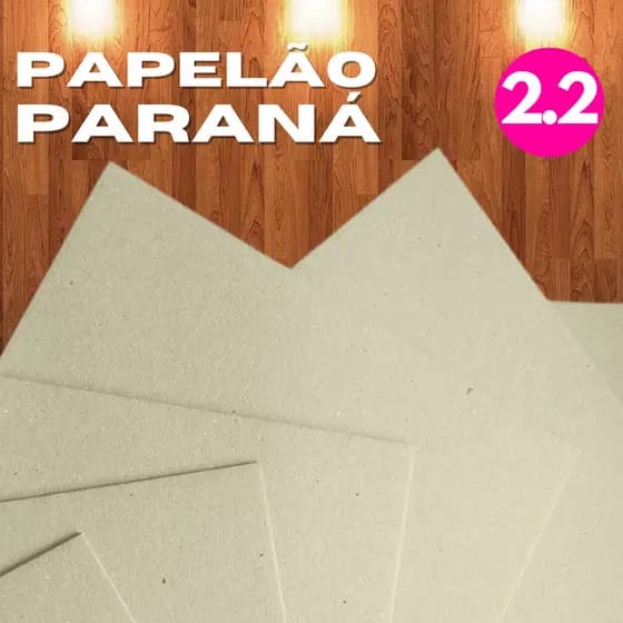 Papelão Paraná 2.2 mm para Encadernação e Cartonagem (Cartão Pinho) 2,2mm 2.2mm 2,2 mm p/ Maleta Capa Caixa Papel Panamá