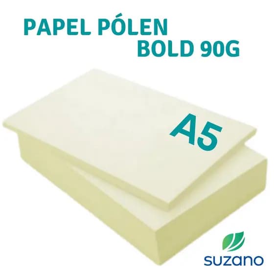 Papel Pólen Bold 90g (A5 250 Fls) p/ Miolo Agenda Planner