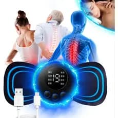 Mini Massageador Elétrico Portátil Aparelho Massageador USB Recarregável Dor muscular pescoço pernas Lombar