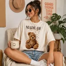 Camiseta Estampada Premium Algodão Macio Confortável Unissex Casual