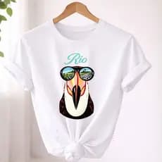 Camiseta Estampada Premium Unissex 100% Algodão