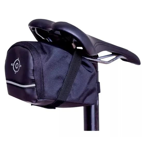 Bolsa Selim Impermeável Para Bike Bicicleta Ciclismo Com Fita Refletiva