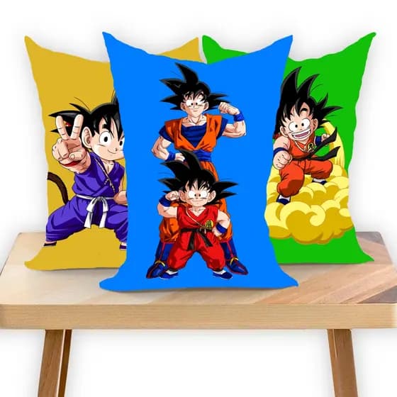 Almofada pra decoração tema Dragon Ball Z - goku - anime japonês - presente criativo aniversario infantil personalizadas