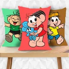 Almofada Enfeite quarto infantil desenho animado turma presente menino menina decoração lembrancinha aniversario naninha