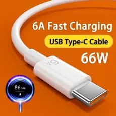 Cabo de carregamento rápido 6a usb c para xiaomi redmi poco huawei c cabo carregador de telefone cabo cabo usb