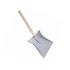 1 Pá de Lixo Aço Galvanizado Cabo Curto Reforçada Limpeza Doméstica Profissional Resistente Durável
