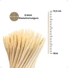 Palito Manicure Laranjeira Unha Sobrancelha Cuticula Chanfrado