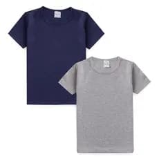 kit 2 camisas básicas infantil escola menino ou menina meia malha blusa escolar roupa criança tamanhos 1 2 3 4 6 8
