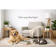 Adesivo de Parede Frase Decorativa “Sente a Paz, Desse Lugar” – Sala, Quarto e Escritório
