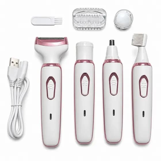 Removedor Depilador Elétrico Feminino Profissional 4 em 1 Premium