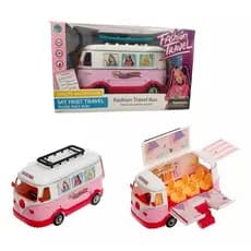 Ônibus Fashion Travel Para Meninas Com Bonecas E Miniaturas