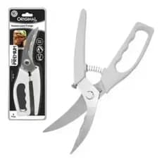 Tesoura Para Frango Cortar Aves Carnes Assados Inox Premium