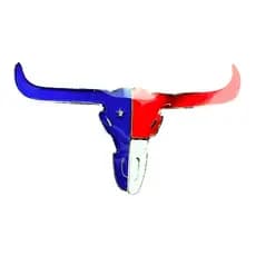 Aplique Pingente Botton Long Horn Country Bonito Para Chapéu Luxo