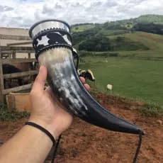 Copo Guampa Tereré Chimarrão Cuia De Chifre
