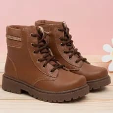 Coturno Juvenil Menina Feminino Bota Botinha Moda Estilo Confortável Promoção