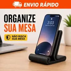 Suporte Celular Mesa Universal | Suporte Celular para Live, Vídeo, Reunião e Estudo | Kit 1 ou 2