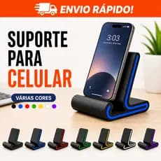 Suporte para Celular de Mesa Universal – Ideal para Estudos, Escritório e Home Office