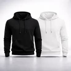 Kit com 2 Unidades Moletom Masculino e Feminino Canguru Blusa de Frio Bolso Forrado Estiloso e Quentinho