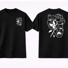 Camiseta Masculina Oversized Estampada 100% Algodão Streetwear Premium