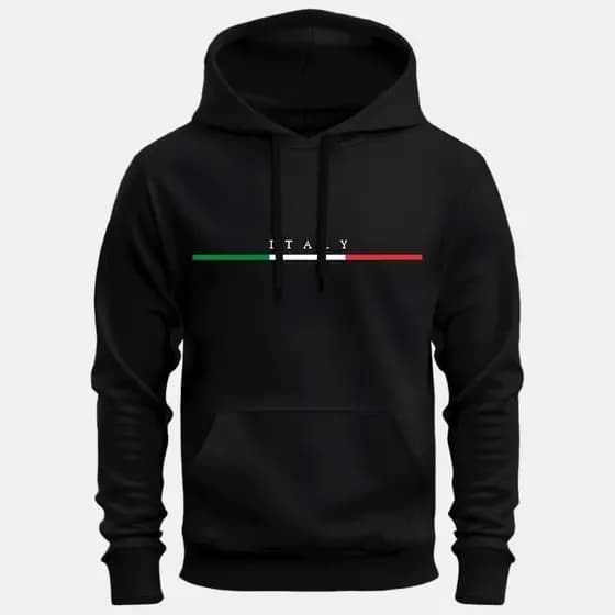 Moletom Masculino Italy Italia País Canguru Capuz Bolso Confortavel Unisex