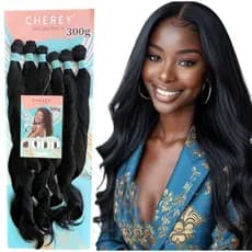 Cabelo Bio Fibra Liso Ondulado Perla 6x 60cm 300g
