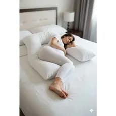 Travesseiro de corpo para Gestante Gravida 1,20m x60m  micropercal de 200 fios