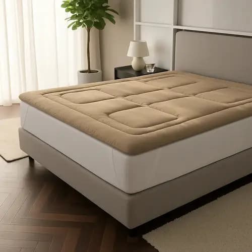Protetor Pillow Top Casal Viúva 1,88m X 1,28m Toque De Pluma