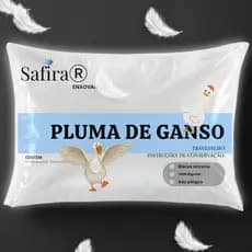 Travesseiro pluma de ganso antialérgico e 200 fios Algodão