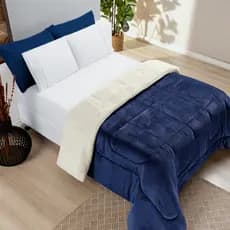 Cobertor Casal QUEEN GROSSO FOFÃO com Sherpa Coberdrom macio varias cores