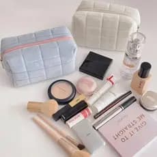 Estojo/Bolsa Organizador de Lápis/maquiagem em Forma de Travesseiro para Meninas com Grande Capacidade de Cosmética