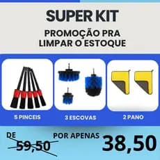 Kit Limpeza Automotiva Detalhamento Higienização de Carro