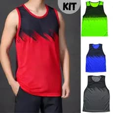 Kit Regata Esportiva Dry Fit M - Conjunto de Camisetas Masculinas