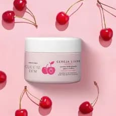 Cereja Livre - Cuidados Íntimos - o Boticário (Creme para virilha, Spray refrescante, sabonete íntimo, lenço umedecido)