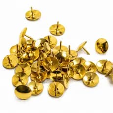 Tachinhas Percevejos Tacha Latonado Dourado 1000 Unidades