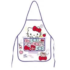Avental Infantil Escola Artes Pintura Hello Kitty Com Bolso