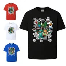 Camiseta Infantil Gamer 100% Algodão estampada premium Masculina Feminina