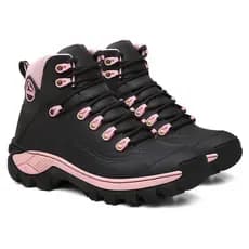Bota Segurança Feminina Couro Legitimo C.A. Palmilha Gel Trabalho Botinha Calçados feminino