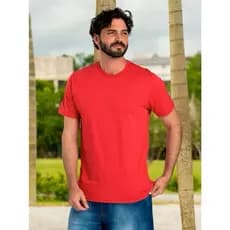 Camiseta Vermelha Masculina para o Natal em grande Estilo 100% poliéster direto da Fábrica