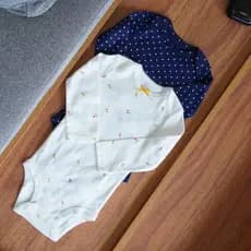 Kit 2 Body de Bebe Menina e Menino Manga Longa Enxoval bebê