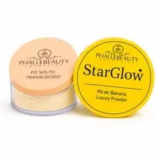 Pó Facial Translúcido Banana - Star Glow /Pó Facial Solto Translúcido - PhálleBeauty