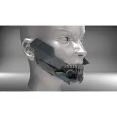 Mandibula Cyberpunk cosplay impressão 3d