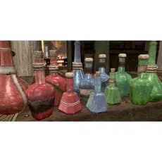 Kit Poção Cosplay Skyrim Health, Mana e Stamina Impressão 3D